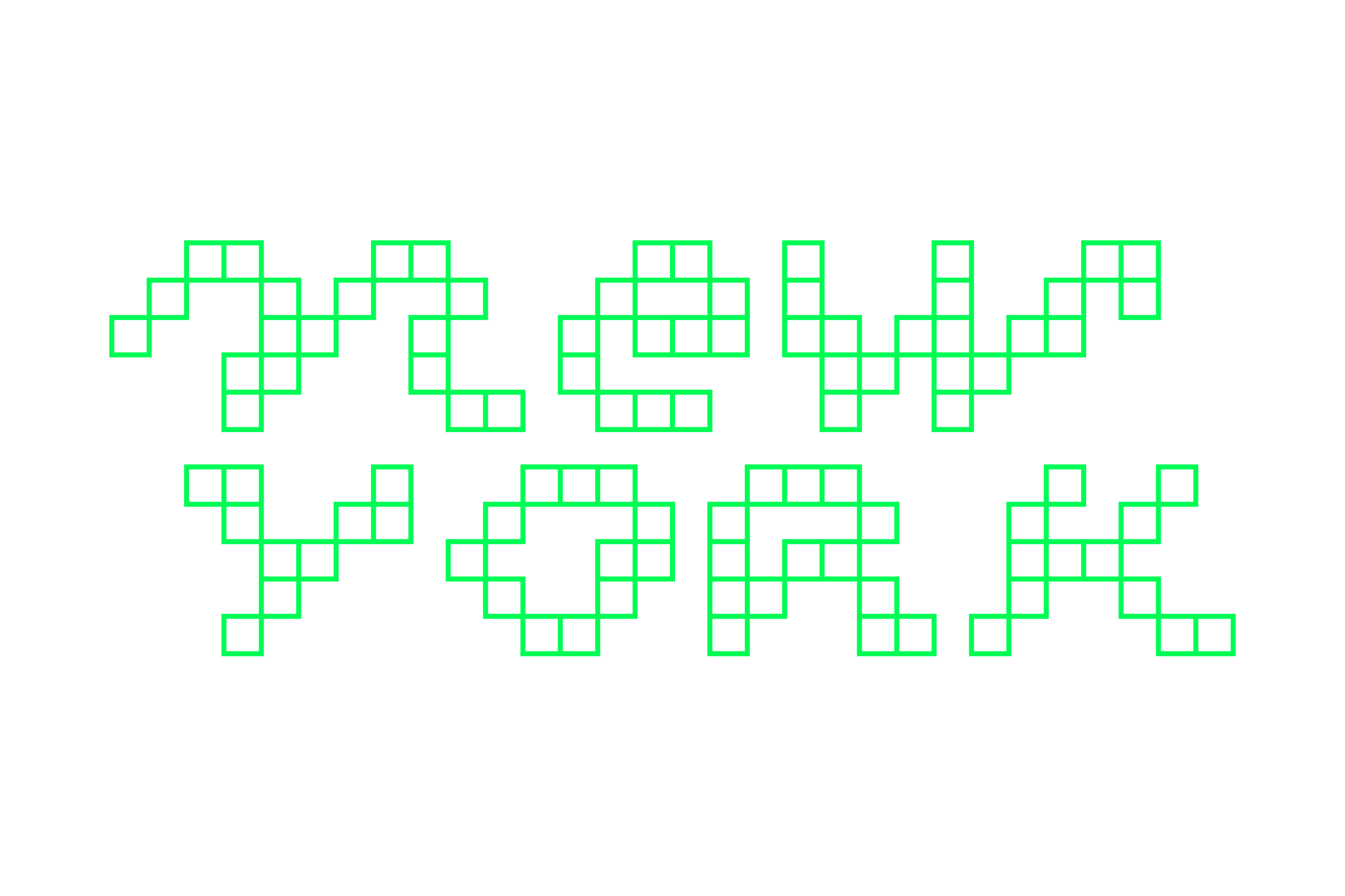 New York Pixel Lettering